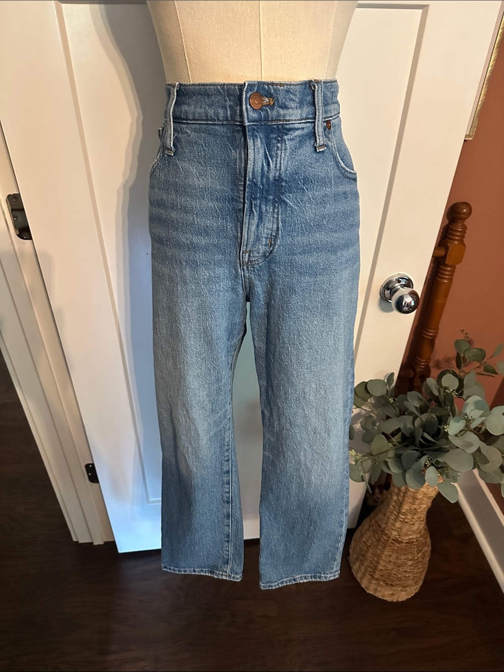 Madewell Women’s The Perfect Vintage Jean 32P blue zipper jeans - Picture 5 of 15